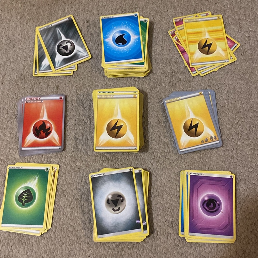 Pokemon tcg bulk energy only mixed years 236 cards